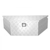 VEVOR Trailer Tongue Box, 39" x 16.5" x 12" Aluminum Trailer Tongue Tool Box, Heavy Duty Storage Organizer with Lock & Keys, Utility Tool Chest for Pickup Truck Bed, RV, SUV, Off-Road Vehicle, Silver