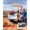 VEVOR Truck Crane, 1500 lbs Pickup Hitch Crane Trailer Hitch Mounted, Manual Hydraulic with 12T Hydraulic Jack, 360° Swivel Telescopic Boom, Foldable Truck Bed Jib for Machine Lumber Equipment Lifting