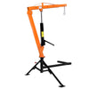 VEVOR Truck Crane, 1500 lbs Pickup Hitch Crane Trailer Hitch Mounted, Manual Hydraulic with 12T Hydraulic Jack, 360° Swivel Telescopic Boom, Foldable Truck Bed Jib for Machine Lumber Equipment Lifting