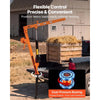 VEVOR Truck Crane, 500 lbs Pickup Hitch Crane Trailer Hitch Mounted with Manual Winch & Hydraulic Jack, 360° Rotating Telescopic Boom, Foldable Truck Bed Jib Hoist for Machine Lumber Equipment Lifting