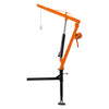 VEVOR Truck Crane, 500 lbs Pickup Hitch Crane Trailer Hitch Mounted with Manual Winch & Hydraulic Jack, 360° Rotating Telescopic Boom, Foldable Truck Bed Jib Hoist for Machine Lumber Equipment Lifting