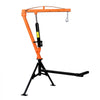 VEVOR Truck Crane, 1000 lbs Pickup Hitch Crane Trailer Hitch Mounted, Manual Hydraulic with 8T Hydraulic Jack, 360° Rotating Telescopic Boom,Foldable Truck Bed Jib for Machine Lumber Equipment Lifting