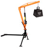 VEVOR Truck Crane, 1000 lbs Pickup Hitch Crane Trailer Hitch Mounted, Manual Hydraulic with 8T Hydraulic Jack, 360° Rotating Telescopic Boom,Foldable Truck Bed Jib for Machine Lumber Equipment Lifting