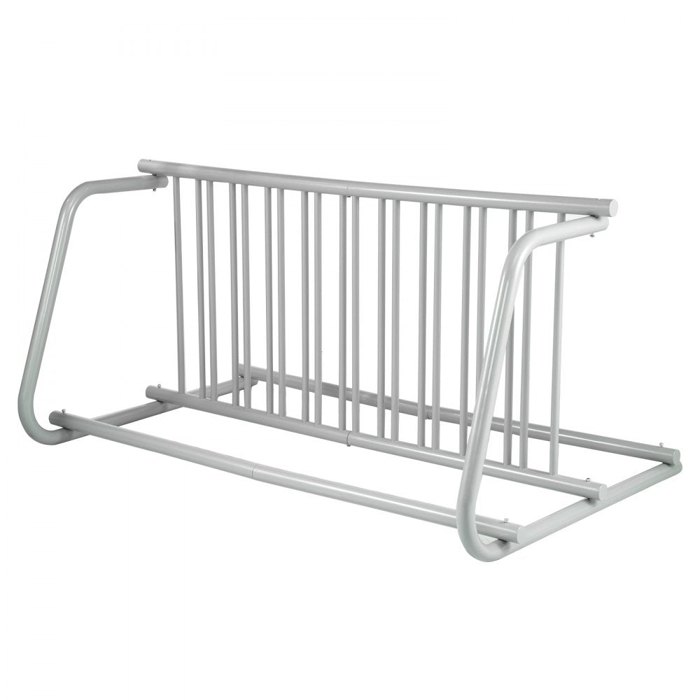 VEVOR 10 Holders Floor Bike Rack, 59\" Length All-Steel Grid Bike Rack, 10-Bike Capacity Dual-Side Storage Stand for Garages Streets Yards Bike Events