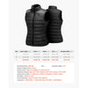 VEVOR Heated Vest, Women Electric Heating Vest with 16000 mAh Battery Pack, 8 Heating Zones Lightweight Rechargeable Winter-Vest with 3 Levels, for Outdoor Hiking Camping Fishing Skiing, Size L