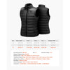 VEVOR Heated Vest, Men Electric Heating Vest with 16000 mAh Battery Pack, 8 Heating Zones Lightweight Rechargeable Winter-Vest with 3 Levels, for Outdoor Hiking Camping Fishing Skiing, Size XL