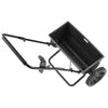 VEVOR Broadcast Spreader 50 lbs Capacity Walk-Behind Push Drop Spreader, for Lawn & Garden Care, 18 in Spreading Width & 10 Adjustable Settings, 10 in All Terrain Tires for Seed, Fertilizer, Black