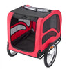 VEVOR Dog Bike Trailer, Supports up to 100 lbs, Pet Cart Bicycle Carrier for Small & Large Dogs, Easy Folding Frame with Quick Release Wheel, Universal Bicycle Coupler, Reflector, Flag, Internal Leash