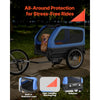 VEVOR Dog Bike Trailer, Supports up to 88 lbs, Pet Cart Bicycle Carrier for Small & Large Dogs, Easy Folding Frame with Quick Release Wheel, Universal Bicycle Coupler, Reflector, Flag, Internal Leash