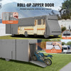 VEVOR Travel Trailer Cover, 38-40 ft RV Cover, 4-Layer Non-Woven Fabric Camper Cover, Waterproof, Windproof and Rip-Stop Class A RV Cover, with Storage Bag, Repair Patches, Straps and Tire Covers