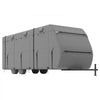 VEVOR Travel Trailer Cover, 27-30 ft RV Cover, 4-Layer Non-Woven Fabric Camper Cover, Waterproof, Windproof and Rip-Stop Class A RV Cover, with Storage Bag, Repair Patches, Straps and Tire Covers