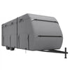 VEVOR Travel Trailer Cover, 27-30 ft RV Cover, 4-Layer Non-Woven Fabric Camper Cover, Waterproof, Windproof and Rip-Stop Class A RV Cover, with Storage Bag, Repair Patches, Straps and Tire Covers