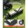 VEVOR Tow Behind Plug Aerator, 40 in Lawn Core Aerator Tool Universal Hitch, 120lbs Weight Capacity, Heavy Duty  & Rust-Resistant, Pull Behind Spike Aerators with Tray for Farmland & Garden Tractors