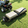 VEVOR Tow Behind Plug Aerator, 48 in Lawn Core Aerator Tool Universal Hitch, 150lbs Weight Capacity, Heavy Duty Pull Behind Spike Aerators with Tray & 10.6 in Wheels, for Farmland & Garden Tractors