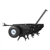 VEVOR Tow Behind Plug Aerator, 48 in Lawn Core Aerator Tool Universal Hitch, 150lbs Weight Capacity, Heavy Duty Pull Behind Spike Aerators with Tray & 10.6 in Wheels, for Farmland & Garden Tractors