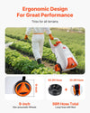 VEVOR Battery-Powered Sprayer with Wheeled Cart, 13.1 Gallons Electric Weed Sprayer, Adjustable 0-80 PSI, Yard Lawn Sprayers with Wheels, 5 Nozzles & 98ft Hose, 3-6H Spray Time, for Weeding, Cleaning