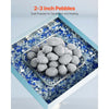 VEVOR Ceramic Fire Pebble Stones, 2-3 inch 30 Pcs Lava Rocks, Reusable Fire Pit Stones Indoor and Outdoor Use, Decorative Firepit Stone for Propane/Gas Fireplace, Stove, Courtyard, Camping