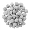 VEVOR Ceramic Fire Pebble Stones, 2-3 inch 30 Pcs Lava Rocks, Reusable Fire Pit Stones Indoor and Outdoor Use, Decorative Firepit Stone for Propane/Gas Fireplace, Stove, Courtyard, Camping