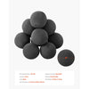 VEVOR Ceramic Fire Balls, 4 Inch 12 Pcs Round Fire Stones, Reusable Lava Rocks Indoor and Outdoor Use, Decorative Fire Pit Rocks for Propane/Gas Fireplace, Stove, Courtyard, Camping, Black