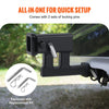 VEVOR Hitch Adapter, 1-1/4" to 2" Receiver Hitch Extender Extension, Trailer Hitch Riser with 4" Rise/Drop, 6-1/2" Extension Length, 4000 lbs Towing Capacity, Hitch Pins, Bolt and Nut Included, Black