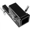 VEVOR Hitch Adapter, 1-1/4" to 2" Receiver Hitch Extender Extension, Trailer Hitch Riser with 4" Rise/Drop, 6-1/2" Extension Length, 4000 lbs Towing Capacity, Hitch Pins, Bolt and Nut Included, Black
