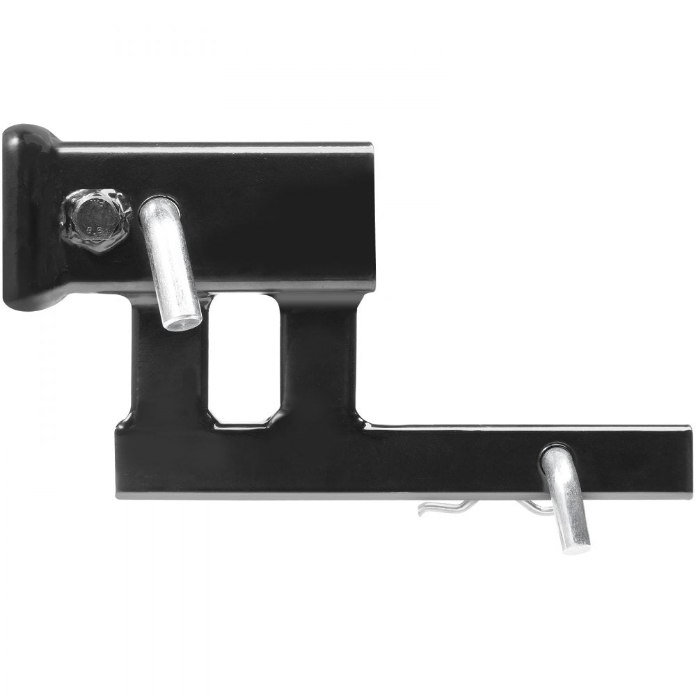 VEVOR Hitch Adapter, 1-1/4" to 2" Receiver Hitch Extender Extension, Trailer Hitch Riser with 4" Rise/Drop, 6-1/2" Extension Length, 4000 lbs Towing Capacity, Hitch Pins, Bolt and Nut Included, Black