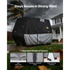 VEVOR Golf Cart Cover, Full Coverage 2+2/4 Passenger Golf Cart, 420D Waterproof Oxford Fabric Club Car Cover Fits Most Carts Club Car, Yamaha, EZGO, Honda, Silver-Coated Layer & Three Zipper Doors