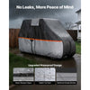 VEVOR Golf Cart Cover, Full Coverage 2+2/4 Passenger Golf Cart, 420D Waterproof Oxford Fabric Club Car Cover Fits Most Carts Club Car, Yamaha, EZGO, Honda, Silver-Coated Layer & Three Zipper Doors
