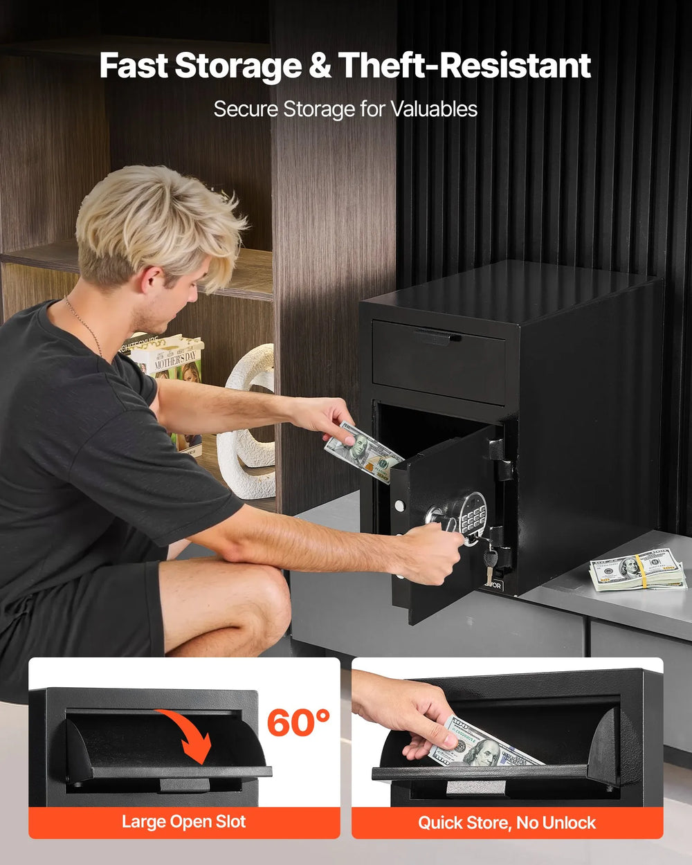VEVOR 1.2 cu.ft drop safe image 1