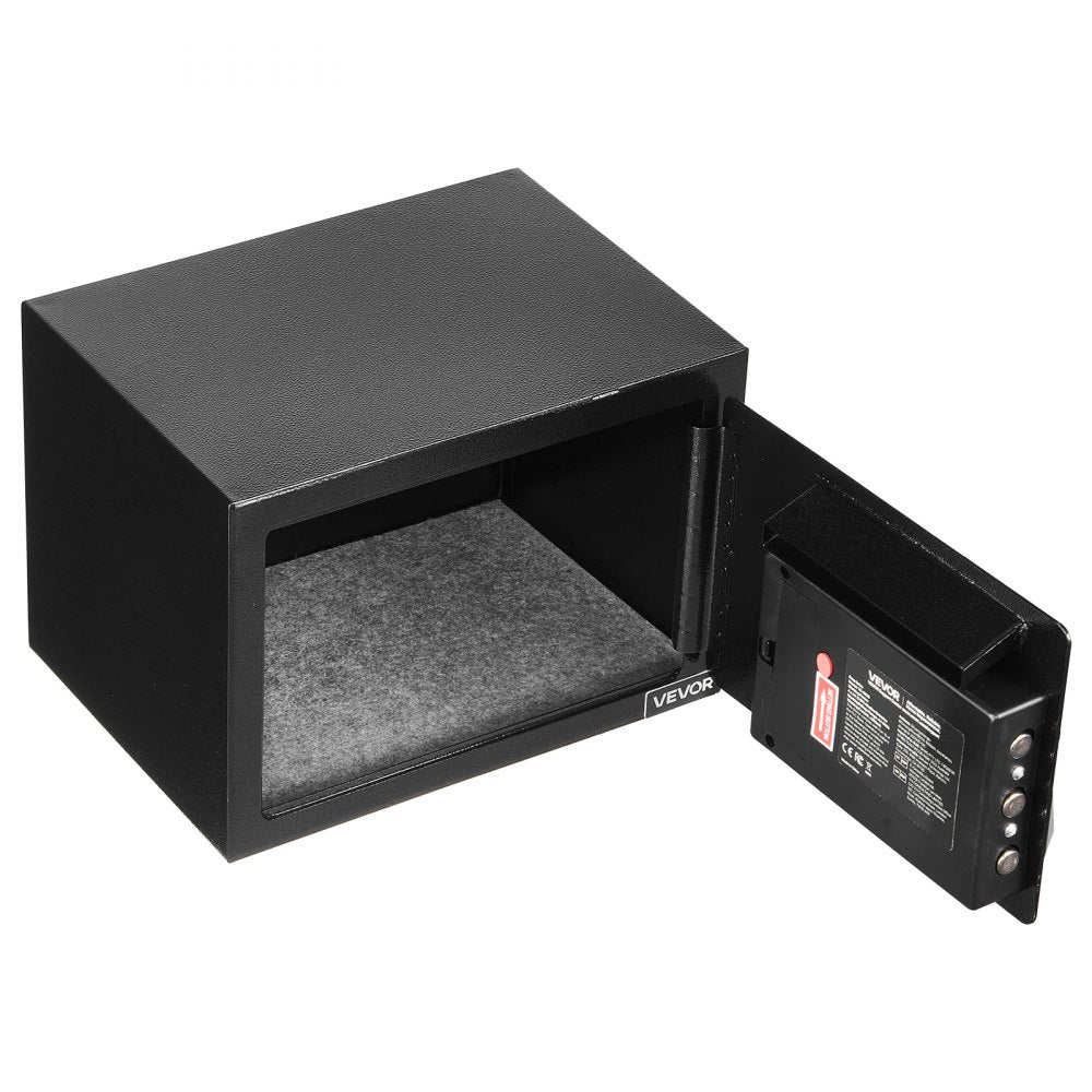 VEVOR 0.6 Cubic Feet Drop Safe, Drop Slot Safe Box with Password and Turn Knob, Heavy Duty Compact Cash Depository Box with a Front Lock Slot for Cash, Bank Slips, Jewelry, Documents, Bills, Black