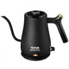 VEVOR 1L Electric Gooseneck Kettle, 1200W Fast Heating Gooseneck Pour Over Coffee Tea Kettle, 304 Food Grade Stainless Steel Hot Water Boiler Heater with Boil-Dry Protection, Auto Shut-off
