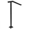 VEVOR 3Ft Step Railing, Iron Stair Handrail Floor Mounted Sturdy Black Arched Handrails for Outdoor Indoor Steps Fits 2 to 3 Steps