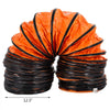 VEVOR 25FT PVC Flexible Duct Hosing for 12 INCH Utility Blower Exhaust Fan (12IN 25FT)