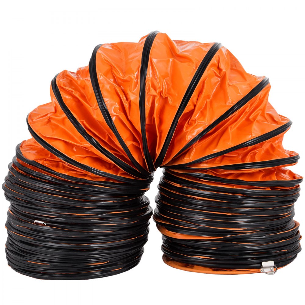 VEVOR 32ft Duct Hosing PVC Flexible Ducting Hose for 12inch Utility Blower Ventilation Fan Exhaust Fan