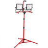 VEVOR LED Work Light with Stand, 2PCS 10000 Lumen Dual-head LED Work Light with 27.6\"-68.1\" Adjustable and Foldable Tripod Stand, IP65 Waterproofed LED Tripod Work Light, with 5000 K Color Temperatu