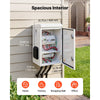 VEVOR Outdoor Electrical Box, Cold-Rolled Steel, Electrical Junction Box with Thermostat and Fan, Rain Hood, Ventilated Design, IP65 Waterproof Hinged Enclosure, Wall/Pole Mounted, 24 x 16 x 12 in