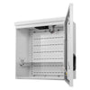 VEVOR Outdoor Electrical Box, Cold-Rolled Steel, Electrical Junction Box with Thermostat and Fan, Rain Hood, Ventilated Design, IP65 Waterproof Hinged Enclosure, Wall/Pole Mounted, 24 x 24 x 12 in