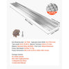 VEVOR Gutter Guard, 6 in Aluminum Gutter Cover Heavy-Duty, 52ft Length Protection Cover for Leaf & Debris, 0.02 in Thickness Mill Finish, Easy DIY Install, Fast Drainage, Screws Included, 13 PCS
