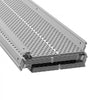 VEVOR Gutter Guard, 5 inch Width, Aluminum Leaf Filter DIY Gutter Cover, 26 PCS 104 ft Total Length, 0.157'' Hole Diameter & 0.02'' Thick Gutter Guards Fits Any Roof or Gutter Type
