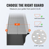 VEVOR Gutter Guard, 5 inch Width, Aluminum Leaf Filter DIY Gutter Cover, 52 PCS 208 ft Total Length, 0.157'' Hole Diameter & 0.02'' Thick Gutter Guards Fits Any Roof or Gutter Type