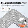 VEVOR Gutter Guard, 5 inch Width, Aluminum Leaf Filter DIY Gutter Cover, 52 PCS 208 ft Total Length, 0.157'' Hole Diameter & 0.02'' Thick Gutter Guards Fits Any Roof or Gutter Type