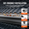 VEVOR Gutter Guard, 5 inch Width, Aluminum Leaf Filter DIY Gutter Cover, 52 PCS 208 ft Total Length, 0.157'' Hole Diameter & 0.02'' Thick Gutter Guards Fits Any Roof or Gutter Type
