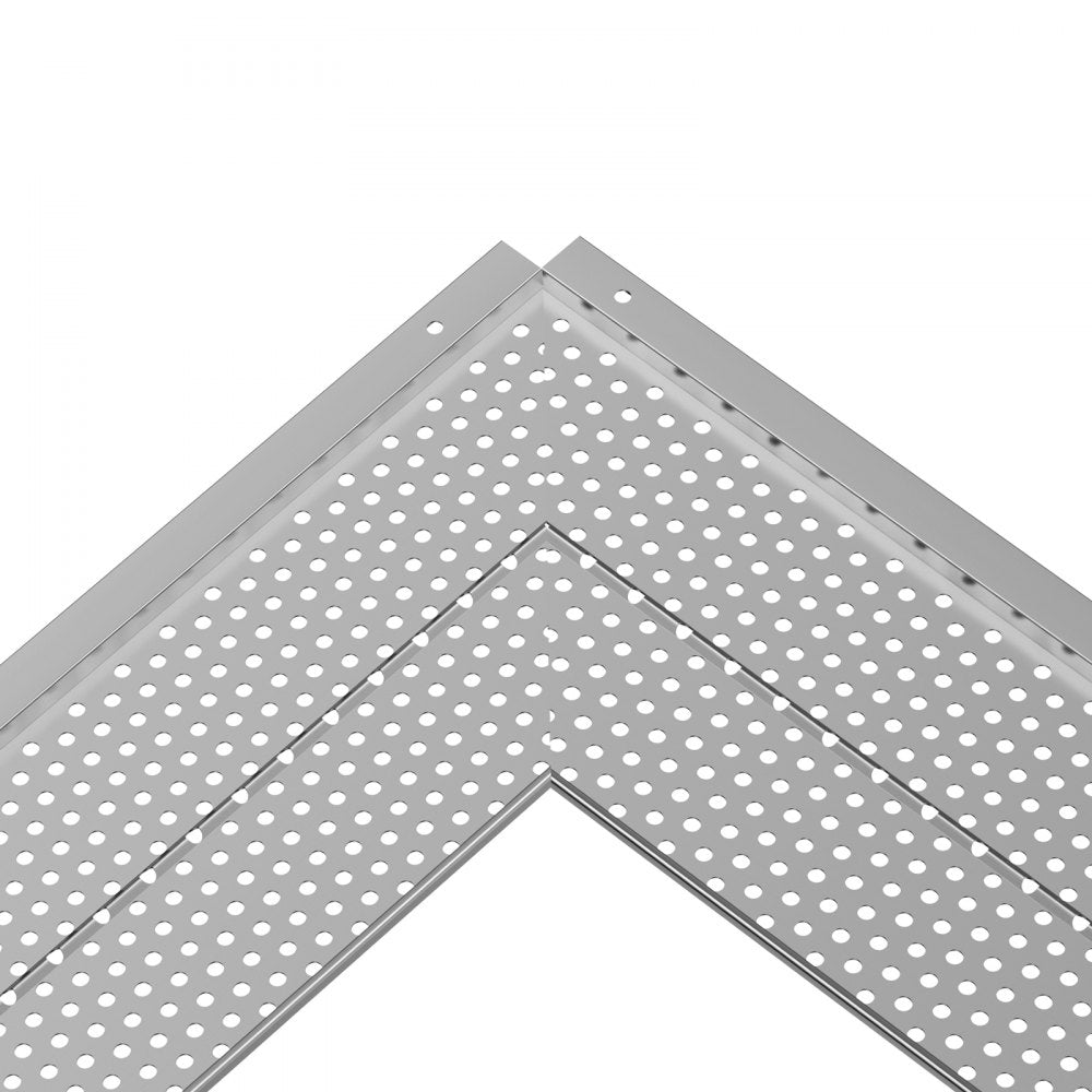 VEVOR Gutter Guard, 5 inch Width, Aluminum Leaf Filter DIY Gutter Cover, 52 PCS 208 ft Total Length, 0.157'' Hole Diameter & 0.02'' Thick Gutter Guards Fits Any Roof or Gutter Type