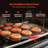 VEVOR Baking Pans Set, 10-Piece, Nonstick Carbon Steel Cookware Sheets & Trays, Stackable Kitchen Oven Bakeware Cooking Sets with Silicone Handles, Easy to Clean, for Baking Cookie Cake Muffin Bread