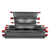VEVOR Baking Pans Set, 10-Piece, Nonstick Carbon Steel Cookware Sheets & Trays, Stackable Kitchen Oven Bakeware Cooking Sets with Silicone Handles, Easy to Clean, for Baking Cookie Cake Muffin Bread