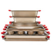 VEVOR Baking Pans Set, 10-Piece, Nonstick Carbon Steel Cookware Sheets & Trays, Stackable Kitchen Oven Bakeware Cooking Sets with Silicone Handles, Easy to Clean, for Baking Cookie Cake Muffin Bread