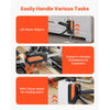 VEVOR Labor Saving Arm Jack, 2 PCS 440 lbs Bearing Capacity, Lifting up to 7.7", Metal Hand Lifting Jack Tool with Magnetic Level, 2 Adjustment Modes, for Door, Window, Furniture, Woodworking, Black