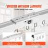 VEVOR Ceiling Curtain Track Set, 8.9 FT/2.7 Meter, Sliding Ceiling Track System for Curtains, Room Divider Curtain Track Ceiling/Wall Mounted for Living Room Bedroom with Hooks and Hardware, White