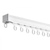 VEVOR Ceiling Curtain Track Set, 8.9 FT/2.7 Meter, Sliding Ceiling Track System for Curtains, Room Divider Curtain Track Ceiling/Wall Mounted for Living Room Bedroom with Hooks and Hardware, White