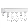 VEVOR Ceiling Curtain Track Set, 8.9 FT/2.7 Meter, Sliding Ceiling Track System for Curtains, Room Divider Curtain Track Ceiling/Wall Mounted for Living Room Bedroom with Hooks and Hardware, White